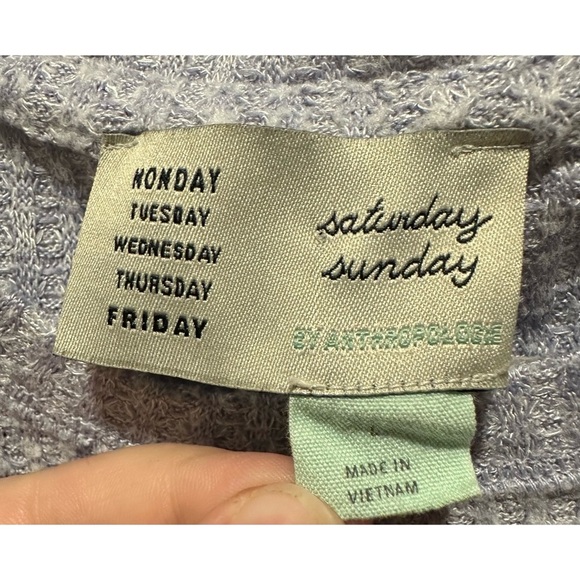 Anthropologie Gray Long Sleeve Top - Picture 2 of 7